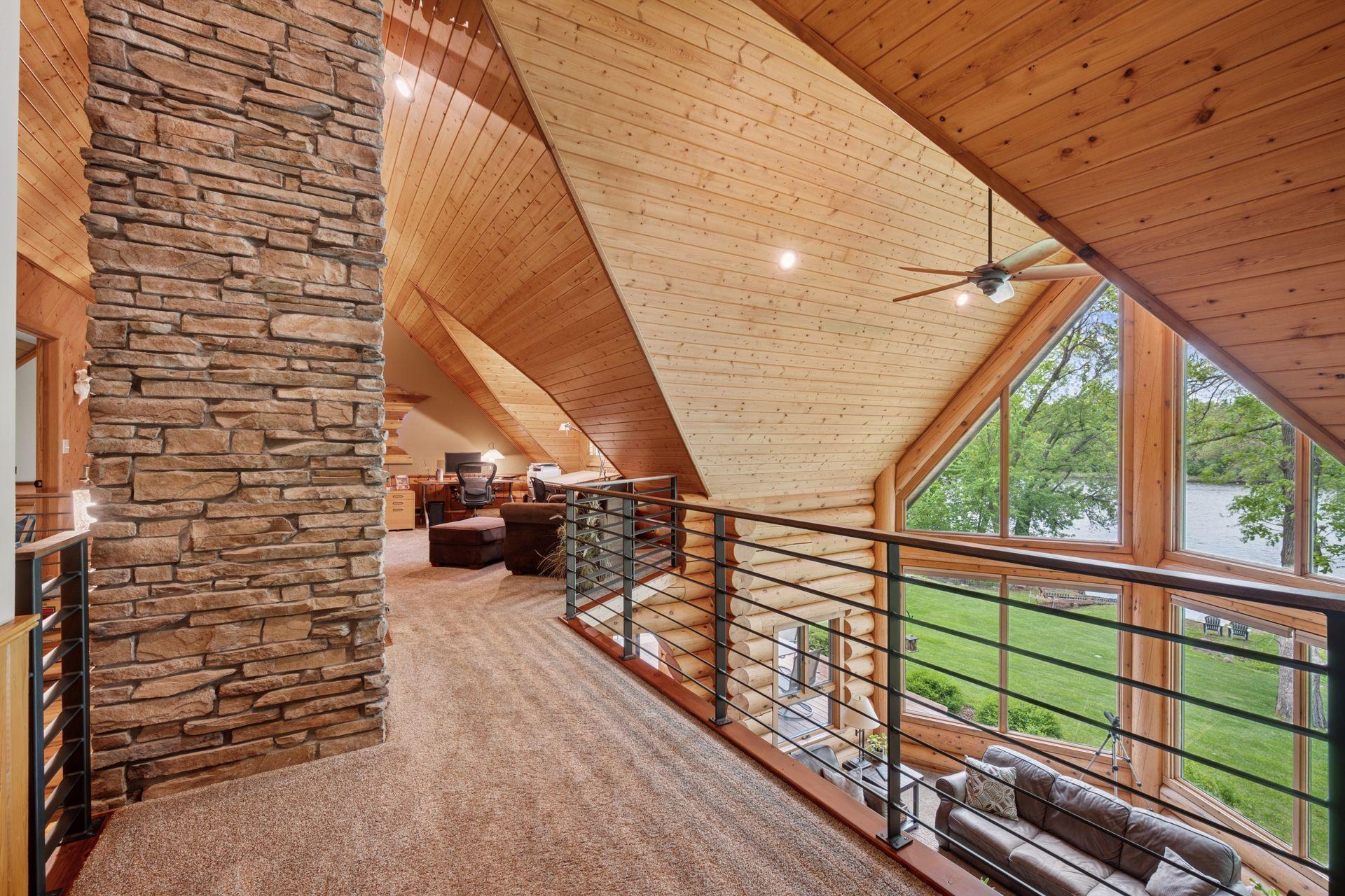 Upper level loft area