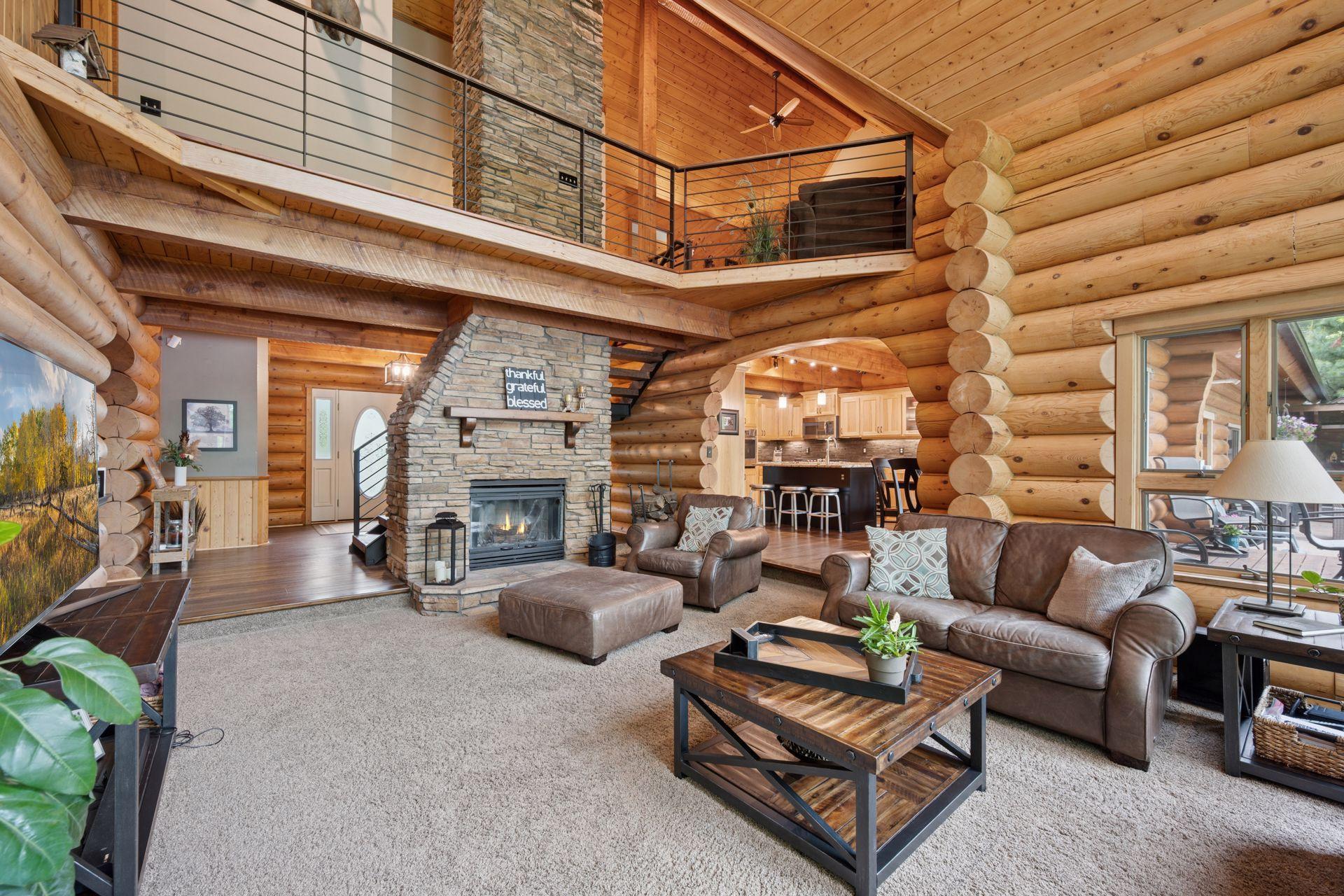 Gorgeous wood burning fireplace will provide a warm and toasty ambiance this winter!