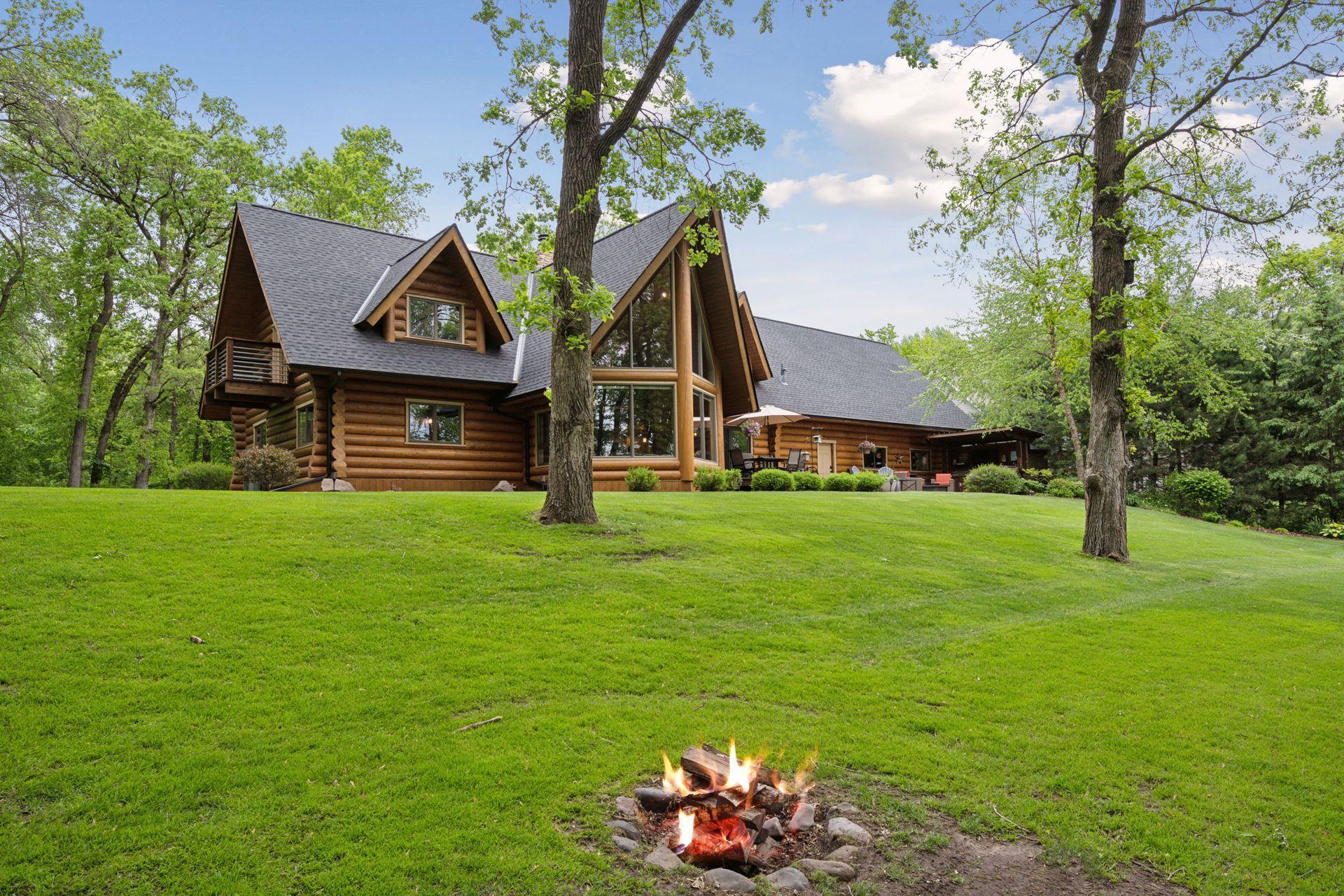 The gorgeous lot invites you to relax, entertain or simply soak in the serenity of the flowing river that's just steps away!