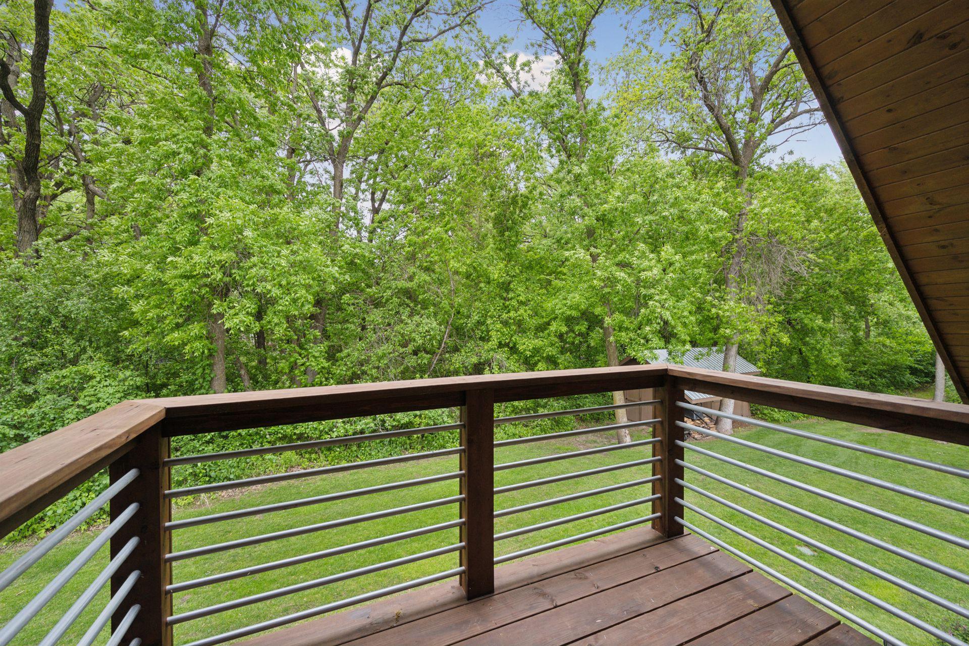 Private Juliet balcony/deck off the primary bedroom