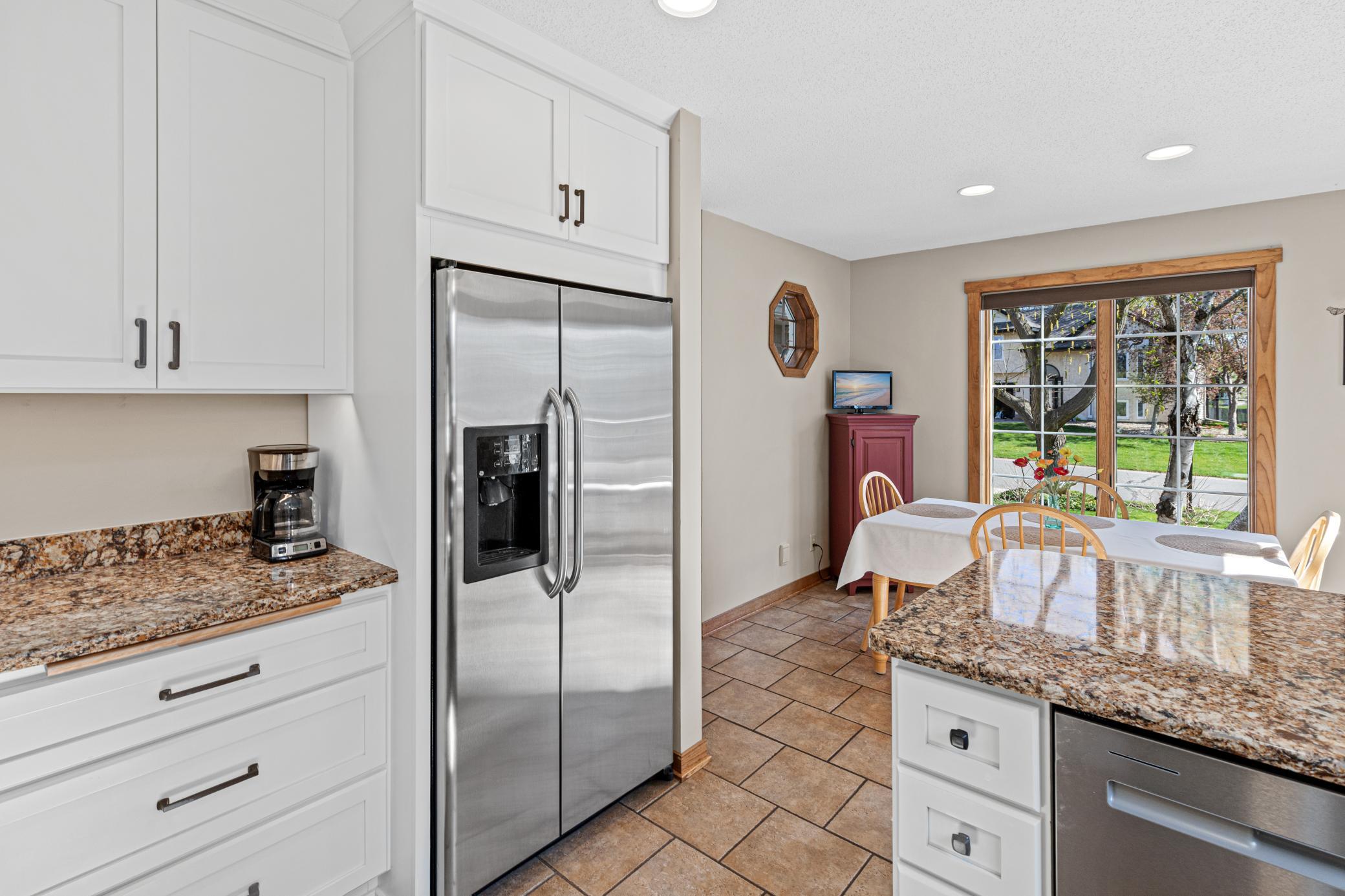 Stunning Cambria countertops and thoughtful updates make this kitchen a true standout