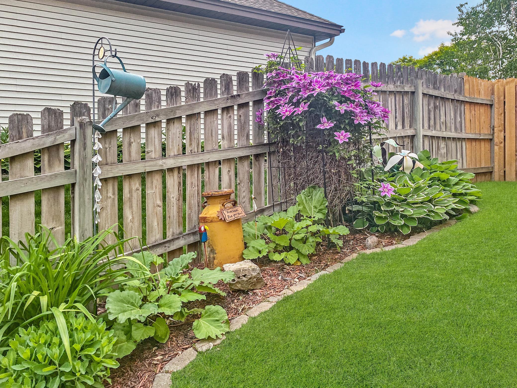 Charming features throughout the backyard