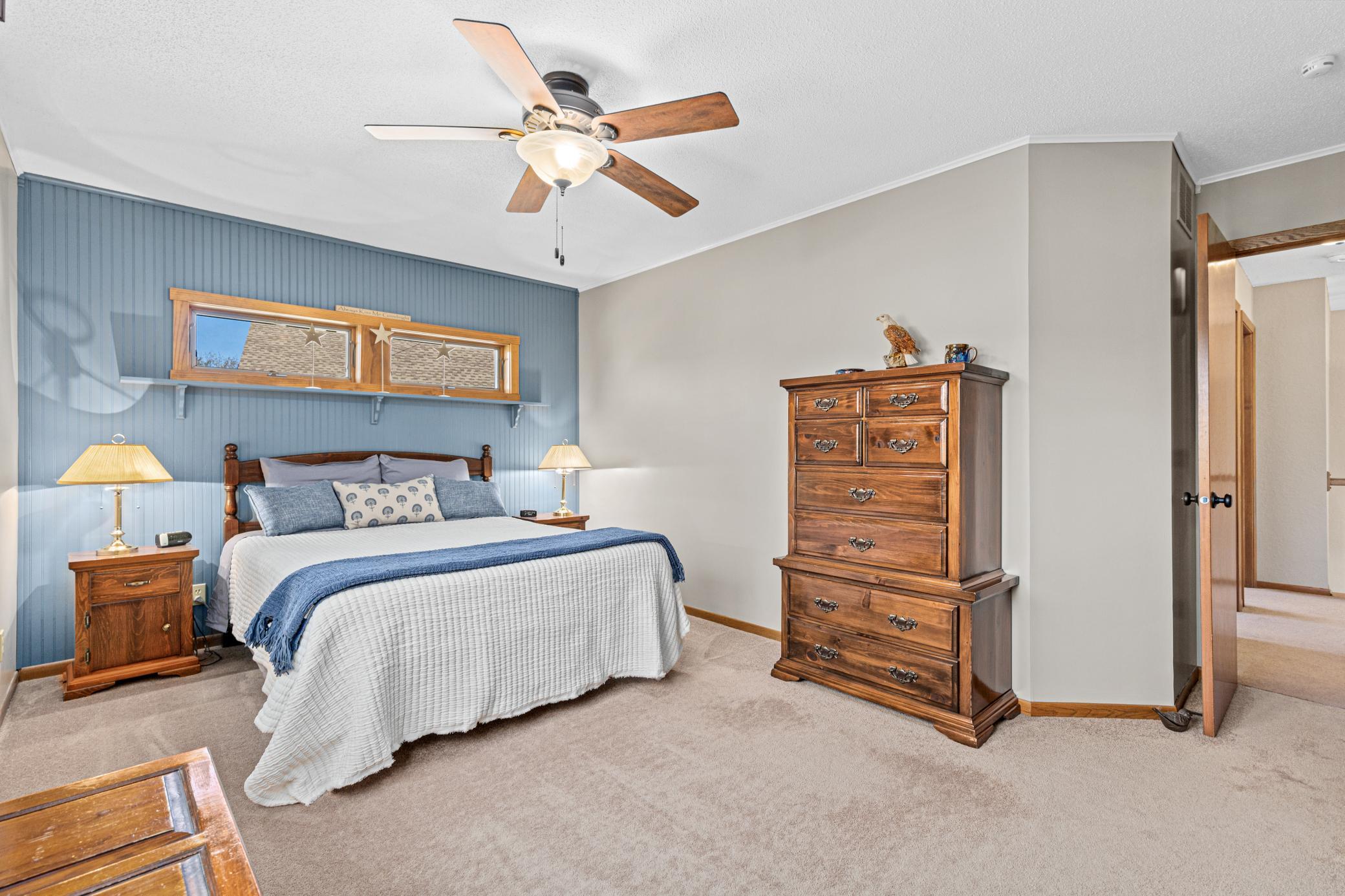 Bright and spacious primary bedroom
