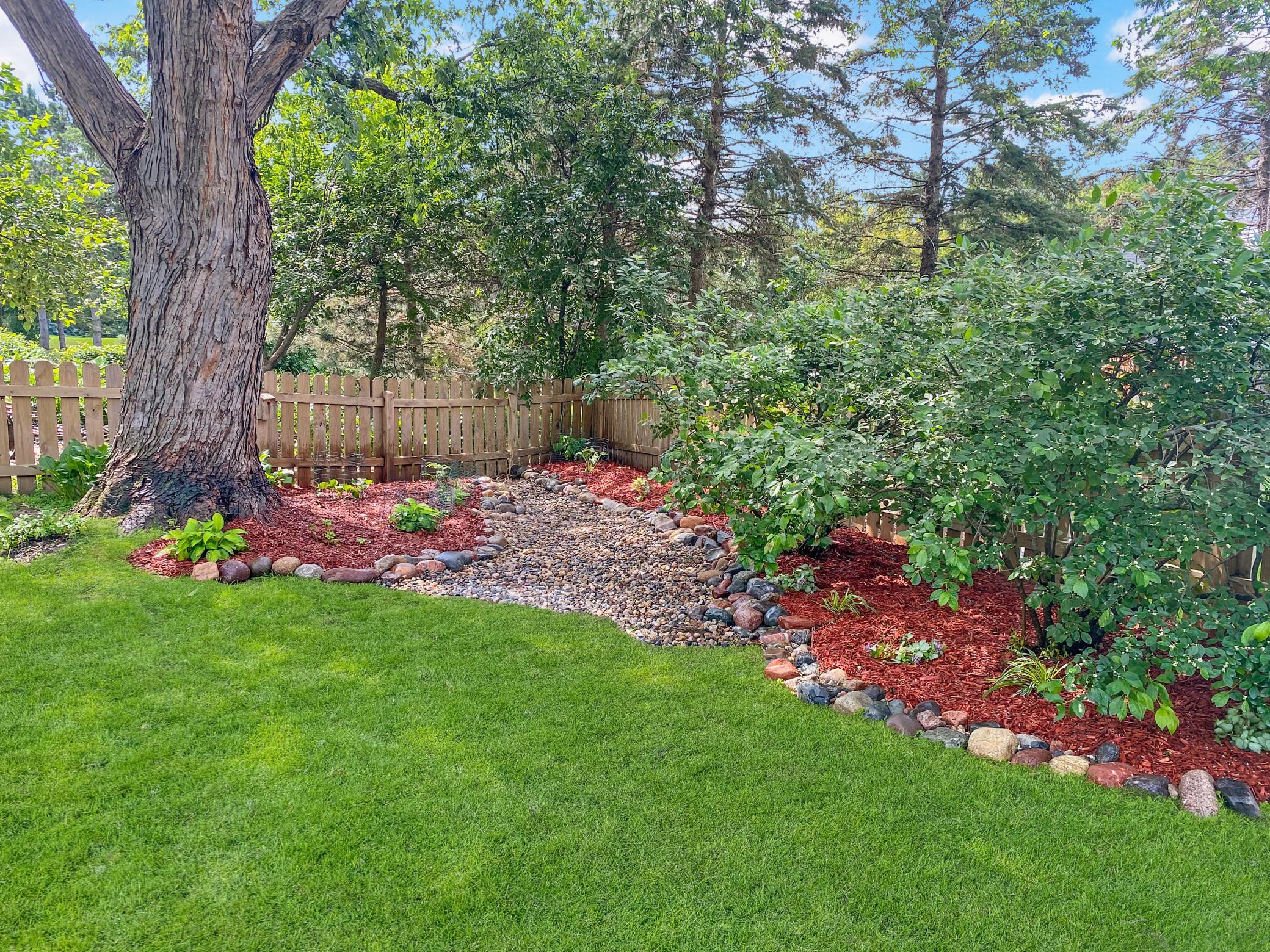 Thoughtfully landscaped garden areas