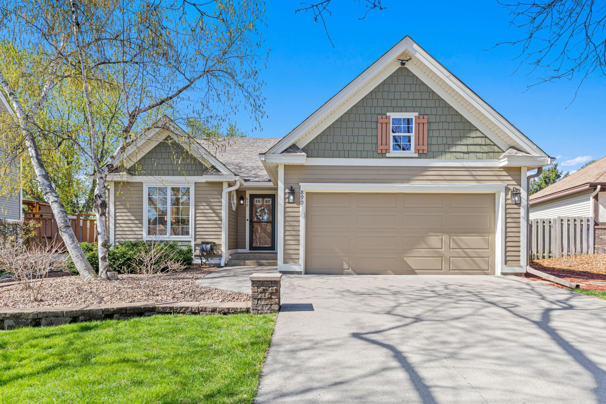Inviting curb appeal welcomes you home to this beautifully cared-for cul-de-sac gem