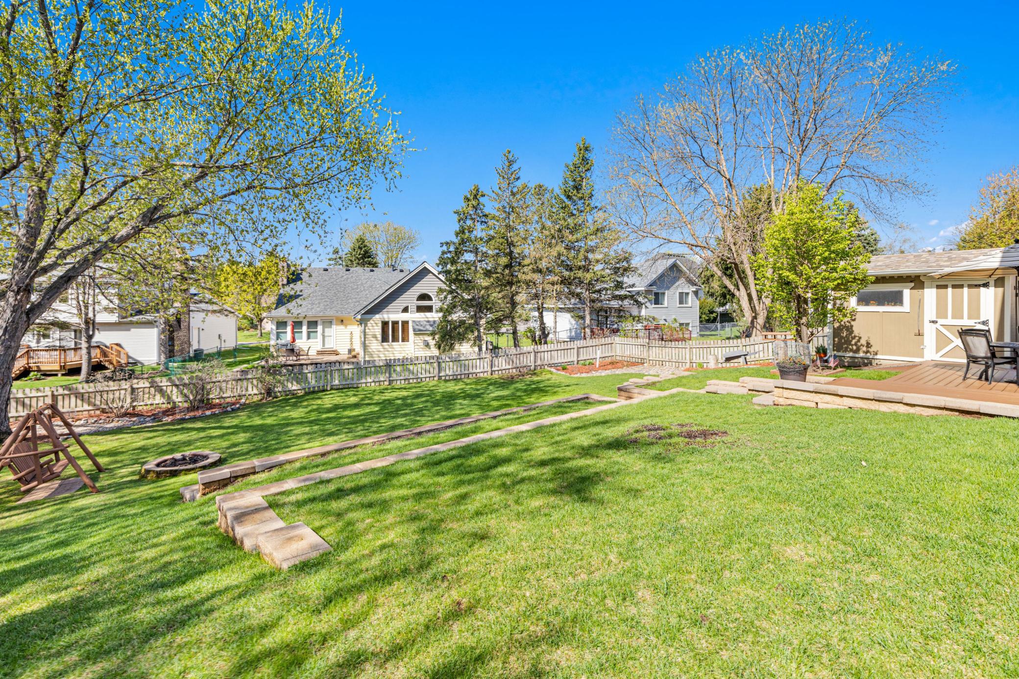 Multi-level design and mature trees