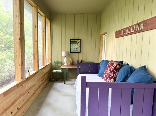 Inside Garage Screen Porch