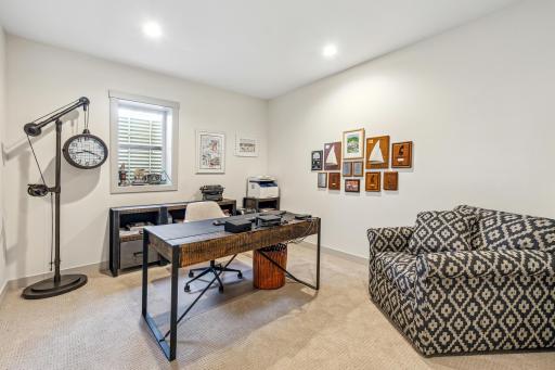 Fourth bedroom currently used as an office.