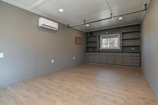 The Salon with mini split for heat and ac