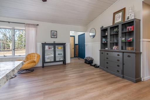 entry way closet across from door leads into a huge pantry with laundry room