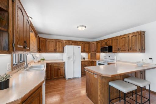 Large kitchen with an abundance of cabinet and counter space!