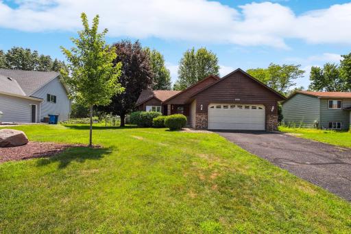 Stylish exterior and large yard set the tone!
