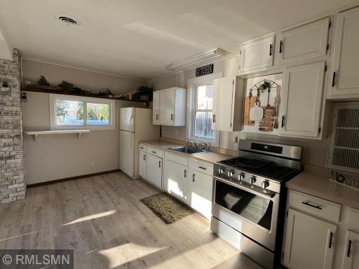 Kitchen view toward lake