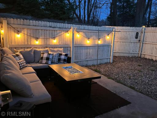 Patio in the evening