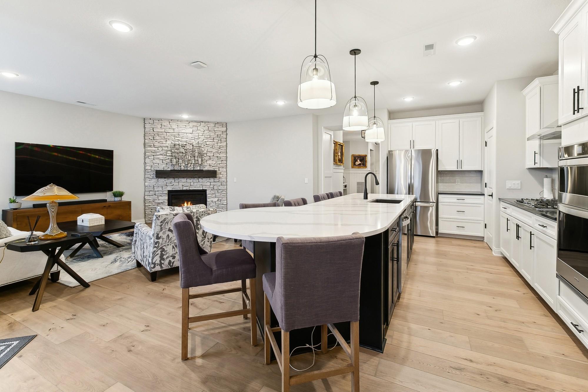 Great hosting availability with multiple areas to sit and entertain.