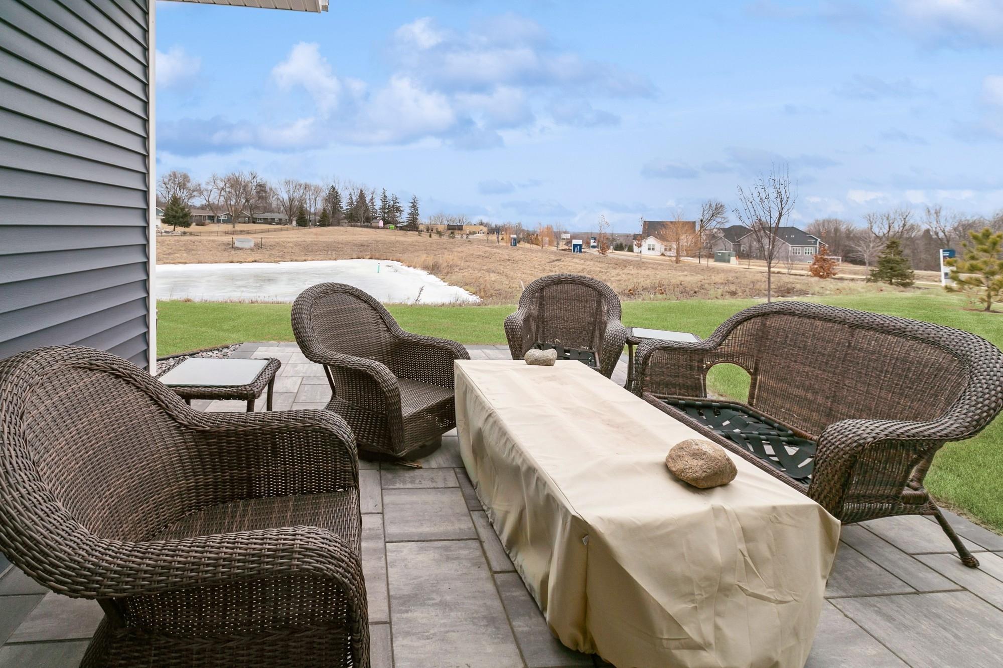 Oversized decorative patio in the back. Perfect for enjoying Minnesota seasons.