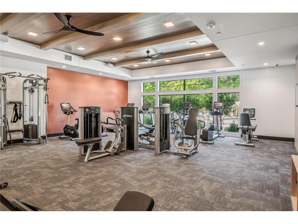 Lovely fitness center to get a workout in.