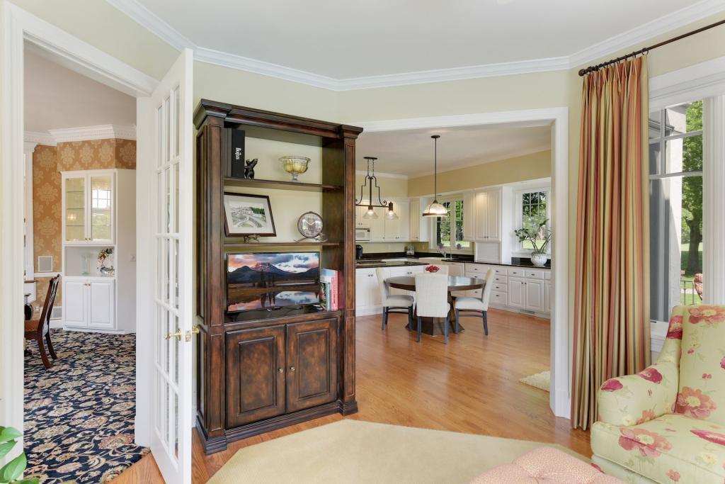 Sun room just off the kitchen