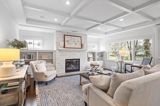 East facing windows fill living room with natural light