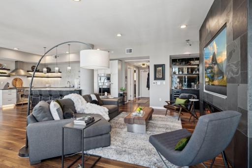 Wide open floorplan...this space is perfect for hosting