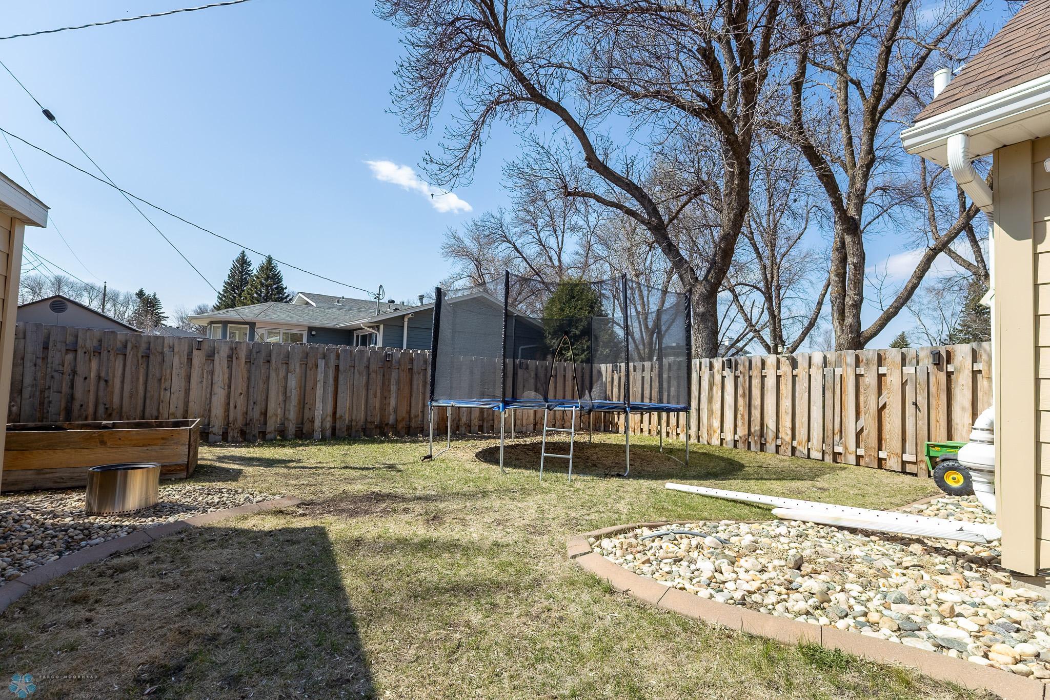 Extended backyard to the north and west
