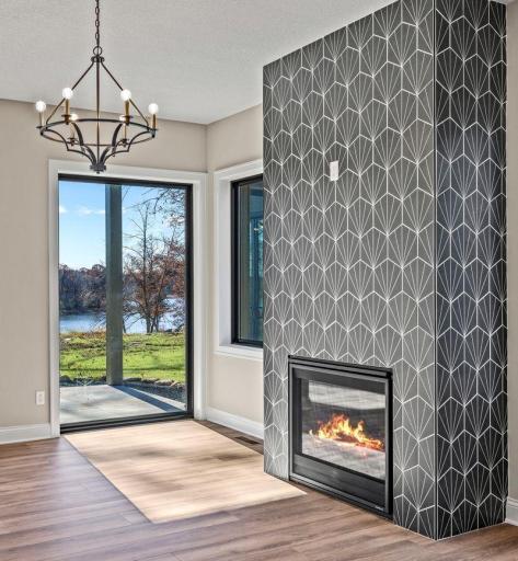 Fireplace View to Lake