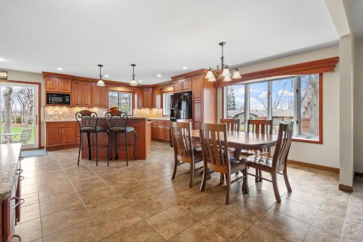 Large, open kitchen with ample natural light.