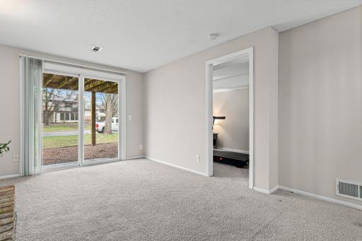 3rd bedroom off the lower level family room