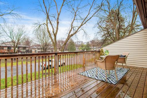 Spacious deck for entertaining or just relaxing