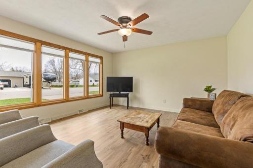 Plenty of space for many furniture arrangements to customize this area