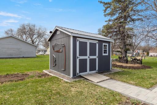 New 12'x10' garden shed perfect for your gardening and landscaping tools