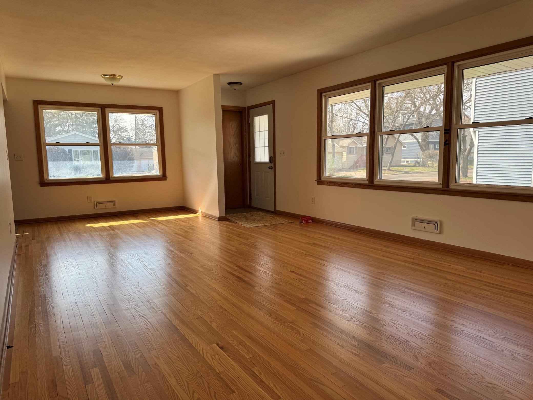 hardwood floors redone - whole interior freshly painted