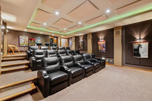 Enjoy movie night, a matinee or live presentations in front 18 seats with a great view! Best of all, Oscar worthy performances begin whenever you are ready. Here you can require phones to be turned off. Here you set the rules, because you rule!