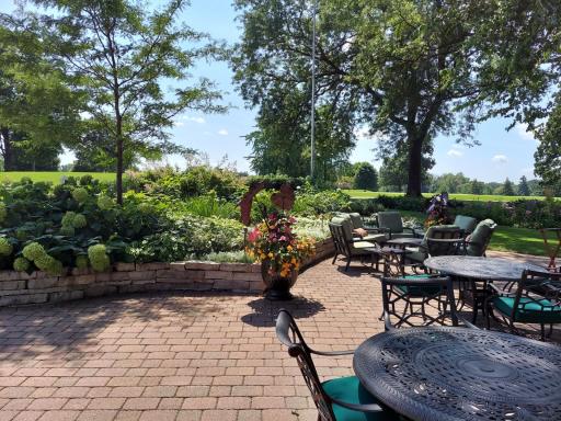 Enjoy dining at this nearby Country Club. On this delightful patio or inside the grand dining room.