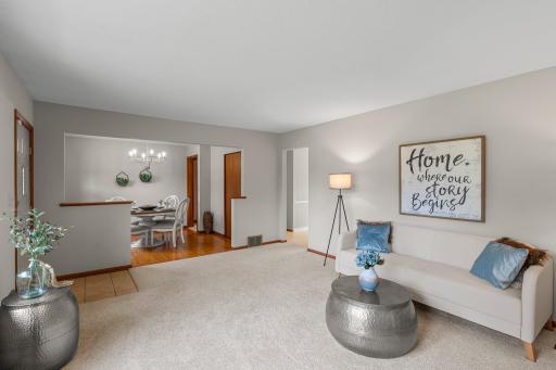 2126 Mapleview Avenue living room overlooking dining room