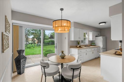 2126 Mapleview Avenue Informal Dining walks out to patio