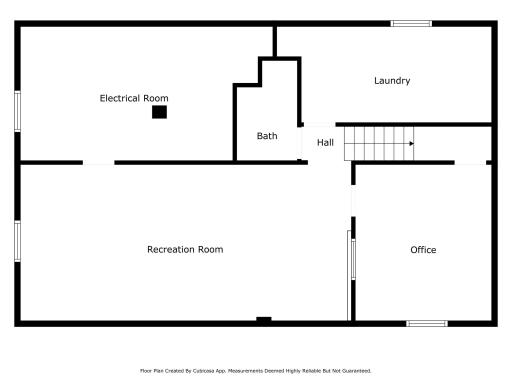 2126 Mapleview Avenue Lower Level floor plan. So much potential to add 1-2 bedrooms!