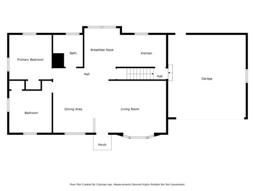 2126 Mapleview Avenue Main Level floor plan. The dining room is inaccurate here and doesn't show the wall with the closet. It can easily be turned back into the 3rd bedroom.