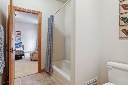 The shared full bathroom for Bedroom #2 and #3.
