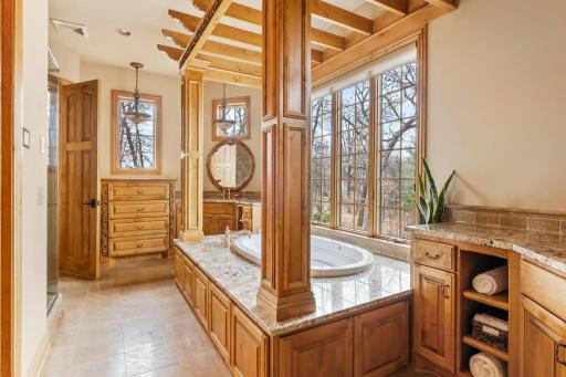 Imagine soaking in this oversized bath tub