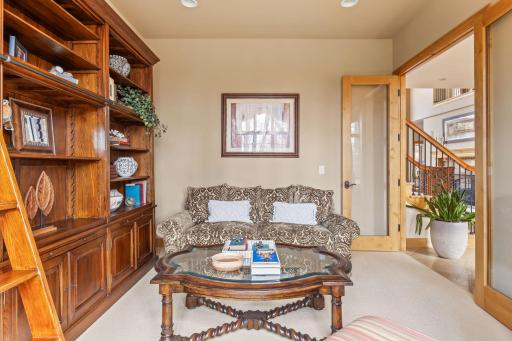 French doors allow you to close off this space for privacy.