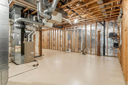 The extra clean and large mechanical room and storage