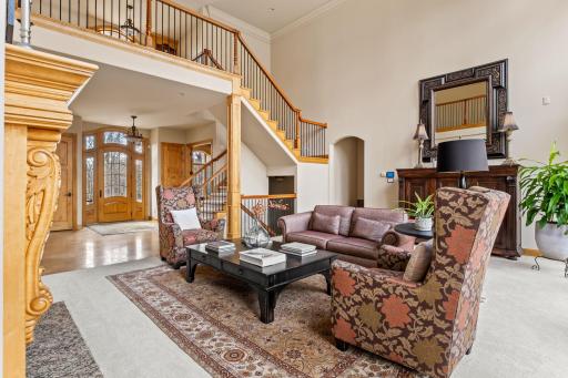 The vaulted ceiling adds a touch of grandness!