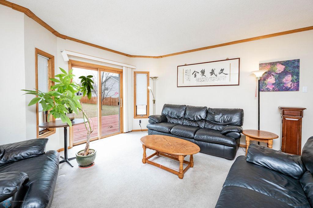Living Room with Door to Deck
