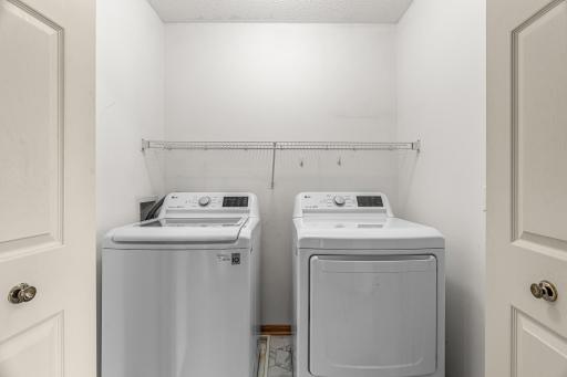 Upper Level Laundry...just outside bedrooms and bath for total convenience!