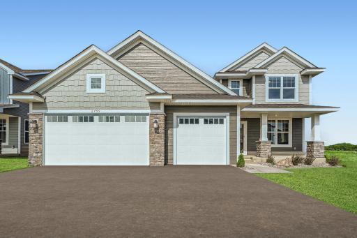 Photo is of the model. An unforgettable introduction to your new home. This thoughtfully designed Vanderbilt model has excellent curb appeal and features a welcoming covered front porch.