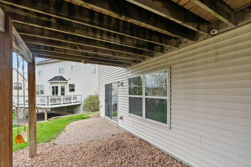 Convenient walkout from the lower level of the home.
