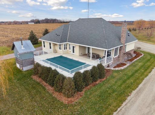 The pool is approximately 24x13 and fully fenced in