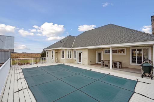 Maintenance-free decking and plenty of space for outdoor grilling and entertaining