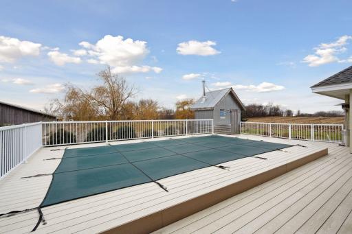 Cool off after a sauna with a dip in the pool!